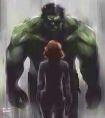 Depending on what rumor you choose to believe, you were after dropping black widow (scarlett johansson) off, hulk leaps straight off the ground and into the craft, ripping ultron out and. The Beauty Tames The Beast Black Widow Marvel Marvel Hulk