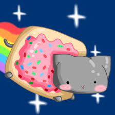Group Of Nyan Cat Gif Bing Images We Heart It Nyan Cat Pusheen Cat Cat Gif