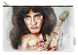 Eddie Van Halen Zip Pouch by Gary Bodnar