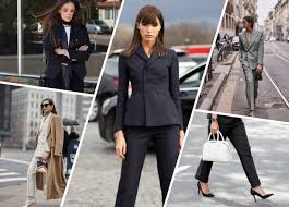 Vous voulez porter votre tout nouveau pantalon fluide pour vous rendre au travail ? 1001 Manieres De Porter Un Ensemble Veste Pantalon Pour Femme