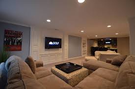 Small living room, sofa, area rug. 10 Inspiring Michigan Basement Living Room Designs Finished Basements Plus