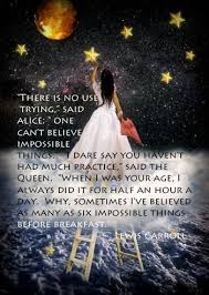 There Is No Use Trying Said Alice One Can T Believe Impossible Things I Dare Say You Haven T Had Much Practice Said The Stars And Moon Moon Art Art