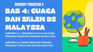 Iklim khatulistiwa yang panas dan lembap sepanjang tahun. Bab 4 Cuaca Dan Iklim Di Malaysia 4 2 4 3 Geografi Tingkatan 2 Youtube