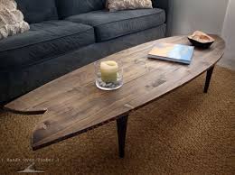 15 Creative Wood Coffee Tables House Design And Decor Surfboard Coffee Table Coffee Table Wood Surf Decor