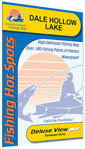 Dale Hollow Lake Detailed Fishing Map Waterproof Gps Points Depth L119 Ebay