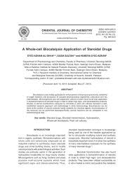 Biotransformation using plant cultured cells a wide variety of chemical compounds including aromatics, steroids, alkaloids, coumarins and terpenoids can undergo biotransformations using plant cells, organ cultures and enzymes. Syed Adnan Ali Shah Pmd Oriental Journal Of Chemistry
