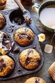 Stir in your sugar, eggs, vanilla. One Bowl Chocolate Chunk Chai Banana Muffins Half Baked Harvest