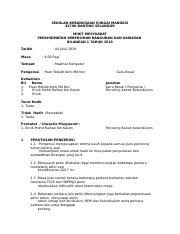 Check spelling or type a new query. Minit Pembersihan Docx Sekolah Kebangsaan Sungai Manggis 42700 Banting Selangor Minit Mesyuarat Perkhidmatan Kebersihan Bangunan Dan Kawasan Bilangan Course Hero