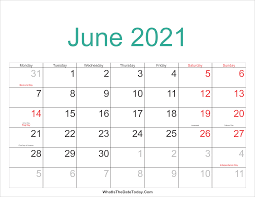 We also give you perfect gift ideas for those date. June 2021 Calendar Printable With Holidays Whatisthedatetoday Com