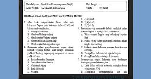 Latihan soal akm ppkn bab wawasan nusantara kelas xподробнее. Soal Pat Ukk Pkn Sma Ma Kelas 10 Kurikulum 2013 Tahun 2019