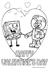 Spongebob Valentines Day Coloring Pages For Kids Valentines Day Coloring Page Valentine Coloring Pages Valentines Day Coloring