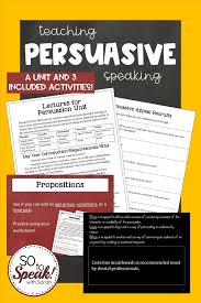 Persuasive Speech Unit Bundle In 2020 Persuasive Speech Topics Persuasion Public Speaking