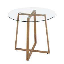 Les plateaux de verre peuvent être utilisés pour protéger un meuble, fabriquer un bureau, une table basse, de cuisine ou. Table A Manger Ronde Plateau Verre Achat Vente Pas Cher