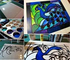 Faux Stained Glass Stained Glass Crafts Stained Glass Diy Stained Glass Art