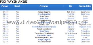 Fox tv canlı izle, yayınını kesintisiz donmadan 7/24 hd kalitede izleyebilirsiniz ayrıca yayın akışı ve frekans bilgilerine'de web sayfamızdan bulabilirsiniz. 5 Mayis 2010 Fox Tv Yayin Akisi Dizi Izle Sarki Sozleri Dizi Fragmanlari Gunluk Burc Yorumlari