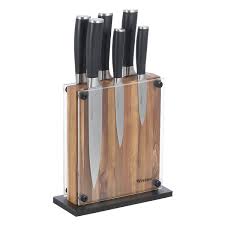 Набор кухонных ножей 6 шт в подставке
