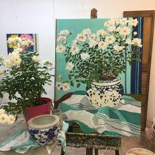 Mandy Buchanan On Instagram I Needed A Huge Canvas To Do Justice To These White Roses I Fell In Love With T Painting Flowers Tutorial Art Painting Plant Art