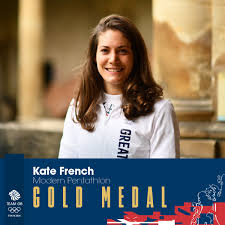 Kate french shines on modern pentathlon podium, wears gold. Loy1 Svvf 5 Qm