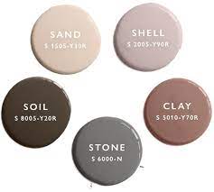 Auro Farben Byggfabriken In Zusammenarbeit Mit Granit Die Ncs Codes Shell Ncs S 2005 Y90r Sand Ncs S 1505 Y30r Stone Wandfarbe Farbige Wande Granit
