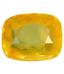 Gems Hub 2 25 11 25 Ratti Yellow Sapphire Pukhraj Cushion Gemstone For Rashi Ratan Aastrology Purpose By Gems Hub Yellow 2 04 Ct 2 25 Ratti Yellow Sapphire Gemstones Sapphire