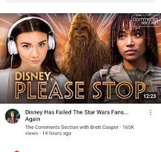 Of course she think Disney is ruining Star Wars : rsaltierthankrayt