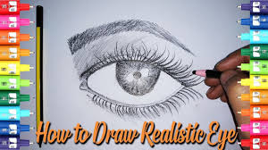 You just have to draw this. How To Draw Realistic Eyes Easy Kids Drawing Tutorial Youtube