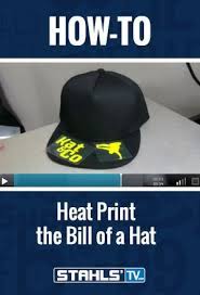 Don T Have A Hat Press Or Cap Platen No Problem You Can Customize The Bill Of Hat Using Any Heat Cricut Projects Vinyl Silhouette Tutorials Heat Press Vinyl