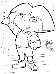 All you need is photoshop (or similar), a good photo, and a couple of minutes. Dora The Explorer Coloring Pages To Print Coloring Home