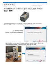 Overview the zebra setup utility has a network setup wizard that can be used to configure your printer for a wired or wireless network. Zebra Zd410 Manuals Manualslib