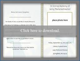 Free Printable Funeral Program Templates Lovetoknow