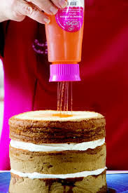 Die bottle shape cake pan verwendet nur eine mischung, so dass es schnell und bequem zu backen ist. Flasche Fur Sirup Tortendekoration Maister Kg