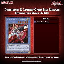 If you're registered and logged in , you can reply to this story's forum thread directly on this page with all of the forum's functionality! Yugioh News On Twitter ðð¼ð¿ð¯ð¶ð±ð±ð²ð» ðð¶ðºð¶ðð²ð± ðð¶ðð Attention Duelists The Yugioh Tcg Forbidden Limited List Has Been Updated These Changes Go Into Effect On March 15 2021 éæ¯ç Yugioh
