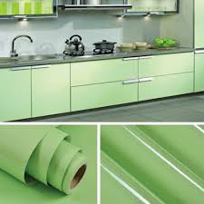 4.0 out of 5 stars. Plain Shiny Light Green Sticker Kitchen Cabinet Liner Contact Paper For Cabinet Cover Self Adhesive Shelf Liner Adhesive Waterproof Wall Stickers Self Adhesive Wallpaper For Kitchen Counter Tops Peel And Stick Vinyl