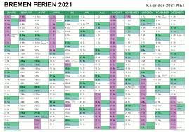 Die termine der schulferien 2021 im bundesland bayern. Ferien Bremen 2021 Ferienkalender Ubersicht