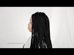 Singles Black And Blue Braids How To Do Box Braids Singles On Natural Hair Supplies Tutorial Part 1 Single Braids Natural Hair Styles Braids With Extensions