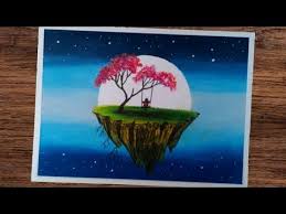  Cara Menggambar Dan Mewarnai Dengan Crayon Main Ayunan Diatas Awan Lukisan Cara Menggambar Ilustrasi