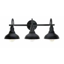 The bathroom vanity is one of the key focal points of any bathroom. Manor Brook Barnes 3 Light Black Vanity Light Mb100363 The Home Depot In 2021 Black Vanity Light Bathroom Lighting Vanity Lighting