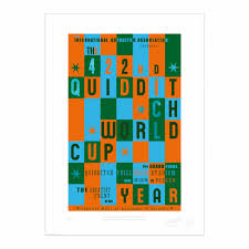 (click to enlarge) when you're writing a book (actually, a series of books) with a bunch of plot lines, you need a way to keep track of what's going on. The 422nd Quidditch World Cup Grid Print Harry Potter Graphic Art Minalima