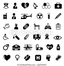 Hoe maak je een pictogram? Medische Pictogrammen Medisch Set Iconen Canstock