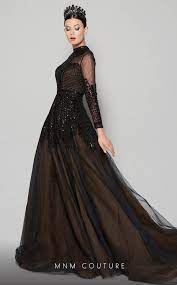 N0353 5l Black Black Wedding Gowns Evening Gowns Gowns