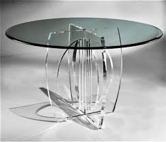 The cutouts maximizes it's reflective properties. Make A Statement With Acrylic Dining Sets By Muniz Call Us Today