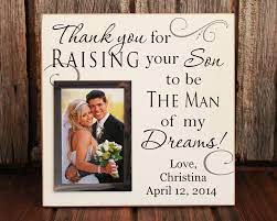 Thank You For Raising Your Son Wedding Picture Frame Black Personalized Wedding Picture Frame Wedding Gifts For Parents Personalized Wedding