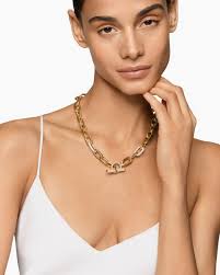 DY Madison® Pearl Toggle Necklace: 18K Yellow Gold