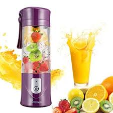 Portable Juicer Blender Beckool Travel Personal Usb Mixer Juice Cup With Updated 6 Blades And More Powerful Motor 13oz Water Juicer Blender Portable Blender