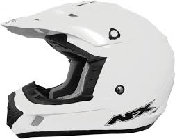 Afx Fx 17 Offroad Helmet Solid Gloss White