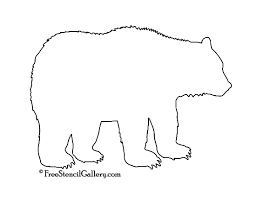 Bear Silhouette Stencil Bear Stencil Bear Silhouette Free Stencils