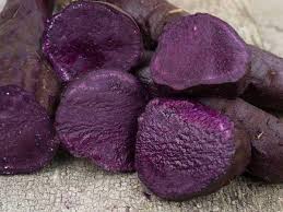 Hawaii Purple Potato It Is A Unique Colored Sweet Potato That Is Reddish Purple Inside And The Purple Sweet Potatoes Sweet Potato Seeds Okinawan Sweet Potato
