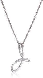 It can plainly be seen but is not overbearing. Amazon Collection Sterling Silver Cursive Script Initial J Pendant Necklace 18 Clothing Shoes Jewelry Amazon Com
