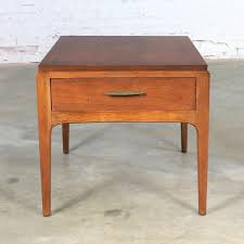 Mcm surfboard coffee table (available) heywood wakefield (sold. Lane Rhythm Walnut End Table With Drawer Mid Century Modern Warehouse 414