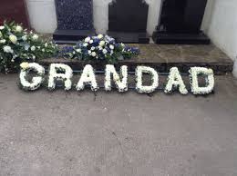 How much are grandad funeral flowers. Funeral Flowers Grandad Funeral Flower Letter Tribute White Flowers With Ivy Edging And White Ros Funeral Flowers Grandad Funeral Flowers Remembrance Flowers
